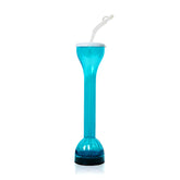 LED Blue Flashing 17 oz. Yard Glass